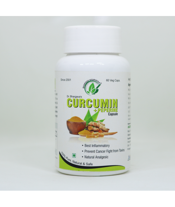 Dr. Bhargav's Curcumin + Peperine Capsule 60cap